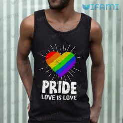 LGBT Shirt Shining Heart Love Is Love LGBT Tank Top