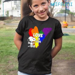 LGBT Shirt Snoopy Love Is Love LGBT Kid Shirt