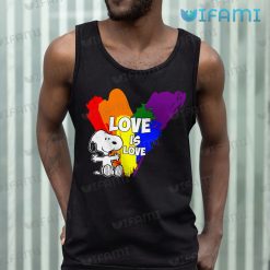 LGBT Shirt Snoopy Love Is Love LGBT Tank Top