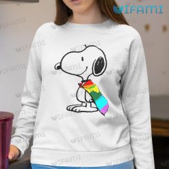 LGBT Shirt Snoopy Rainbow Flag LGBT Sweashirt