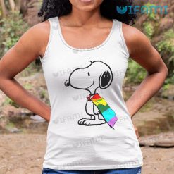 LGBT Shirt Snoopy Rainbow Flag LGBT Tank Top