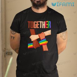LGBT Shirt Social Justice Together Rainbow Hand LGBT Gift