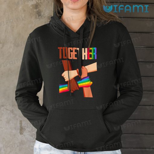 LGBT Shirt Social Justice Together Rainbow Hand LGBT Gift