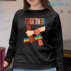 LGBT Shirt Social Justice Together Rainbow Hand LGBT Sweashirt