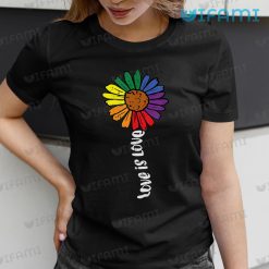 LGBT Shirt Sunflower Rainbow Love Is Love LGBT Gift