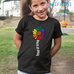 LGBT Shirt Sunflower Rainbow Love Is Love LGBT Kid Shirt