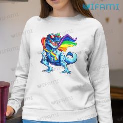 LGBT Shirt T Rex Dinosaur Rainbow Cloak LGBT Sweashirt