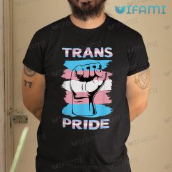 LGBT Shirt Transgender Flag Hand Symbol Fist LGBT Gift