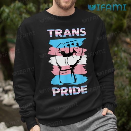 LGBT Shirt Transgender Flag Hand Symbol Fist LGBT Gift