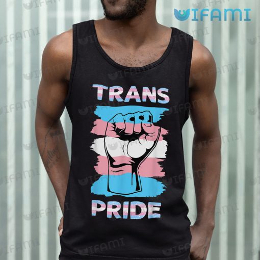 LGBT Shirt Transgender Flag Hand Symbol Fist LGBT Gift