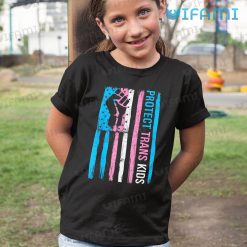 LGBT Shirt Transgender USA Flag Protect Trans Kids LGBT Gift 3