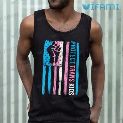 LGBT Shirt Transgender USA Flag Protect Trans Kids LGBT Gift 5