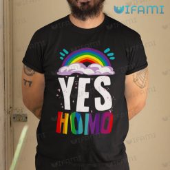 LGBT Shirt Yes Homo Rainbow LGBT Gift