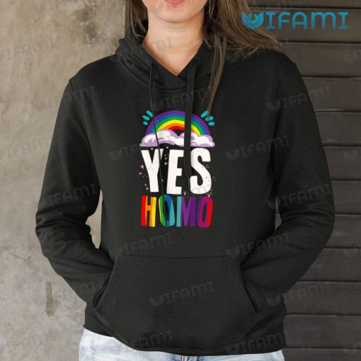 LGBT Shirt Yes Homo Rainbow LGBT Gift