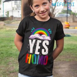 LGBT Shirt Yes Homo Rainbow LGBT Kid Shirt