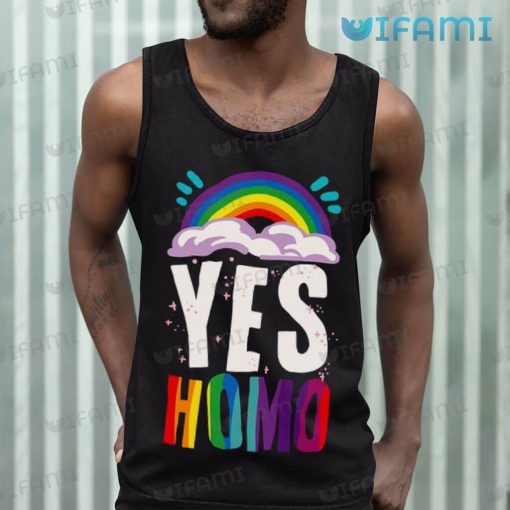 LGBT Shirt Yes Homo Rainbow LGBT Gift