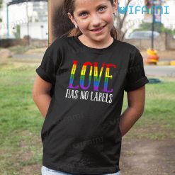 LGBT T Shirt Love Has No Labels LGBT Kid Shirt