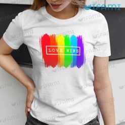 LGBT T Shirt Love Wins Rainbow LGBT Present