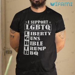 LGBTQ Tshirt Liberty Trump I Support LGBTQ Gift