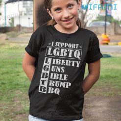 LGBTQ Tshirt Liberty Trump I Support LGBTQ Kid Shirt