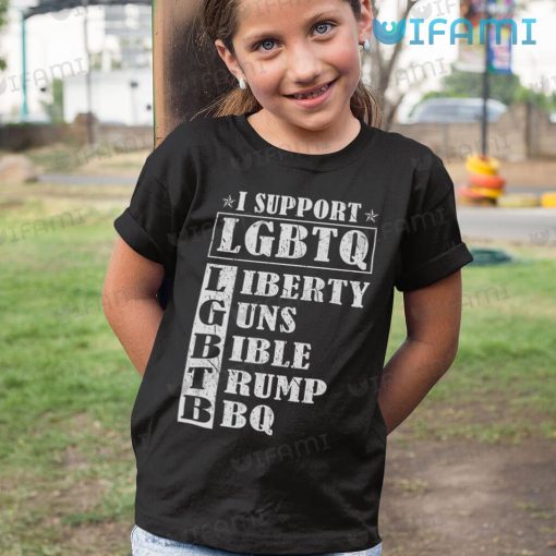 LGBTQ Tshirt Liberty Trump I Support LGBTQ Gift