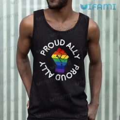 LGBTQ Tshirt Proud Ally Fist Symbol LGBTQ Tank Top