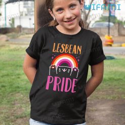 Lesbian Shirt Cute Cat Lesbean Pride Flag Lesbian Kid Shirt