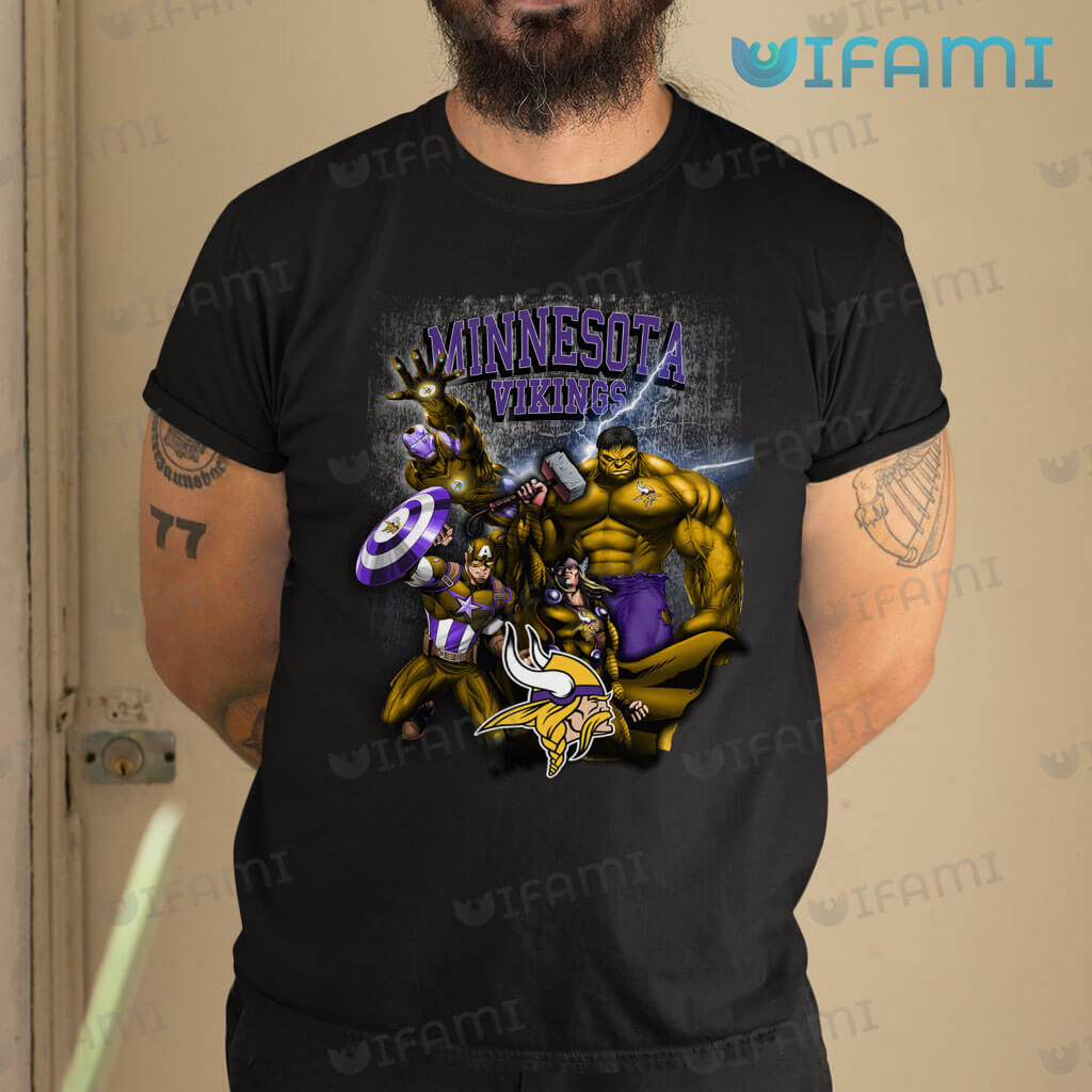 Unleash Your Inner Superhero with Our Minnesota Vikings Avengers Shirt