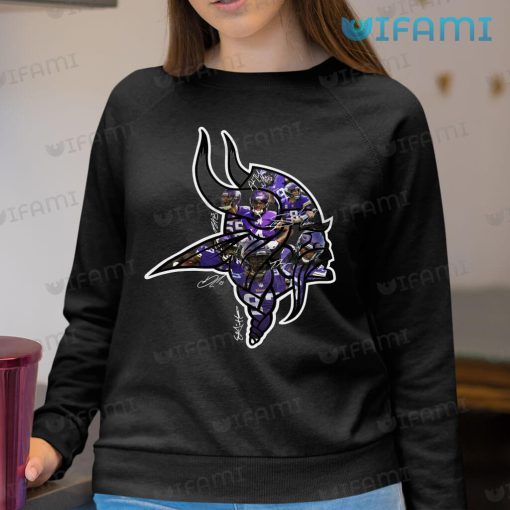 Minnesota Vikings Shirt Football Player Signature Logo Vikings Gift