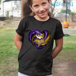 Minnesota Vikings Shirt Heart Logo Vikings Kid Shirt