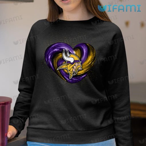 Minnesota Vikings Shirt Heart Logo Vikings Gift