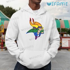Minnesota Vikings Shirt LGBT Color Logo Vikings Hoodie