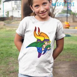 Minnesota Vikings Shirt LGBT Color Logo Vikings Kid Shirt