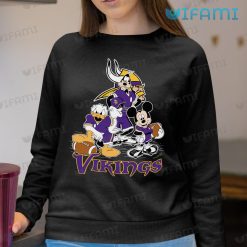 Minnesota Vikings Shirt Mickey Donald Goofy Vikings Sweashirt