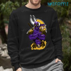 Minnesota Vikings Shirt Purple Deadpool Vikings Sweashirt