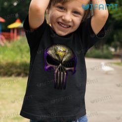 Minnesota Vikings T Shirt Punisher Skull Logo Vikings Kid Shirt