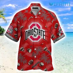 OSU Hawaiian Shirt Coco Football Helmet Pattern Ohio State Buckeyes Present
