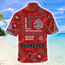 OSU Hawaiian Shirt Coco Football Helmet Pattern Ohio State Buckeyes Present Back