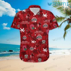 OSU Hawaiian Shirt Football Player Logo History Ohio State Buckeyes Present