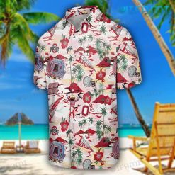 OSU Hawaiian Shirt Ohio Stadium Tropical Island Ohio State Buckeyes Present Back