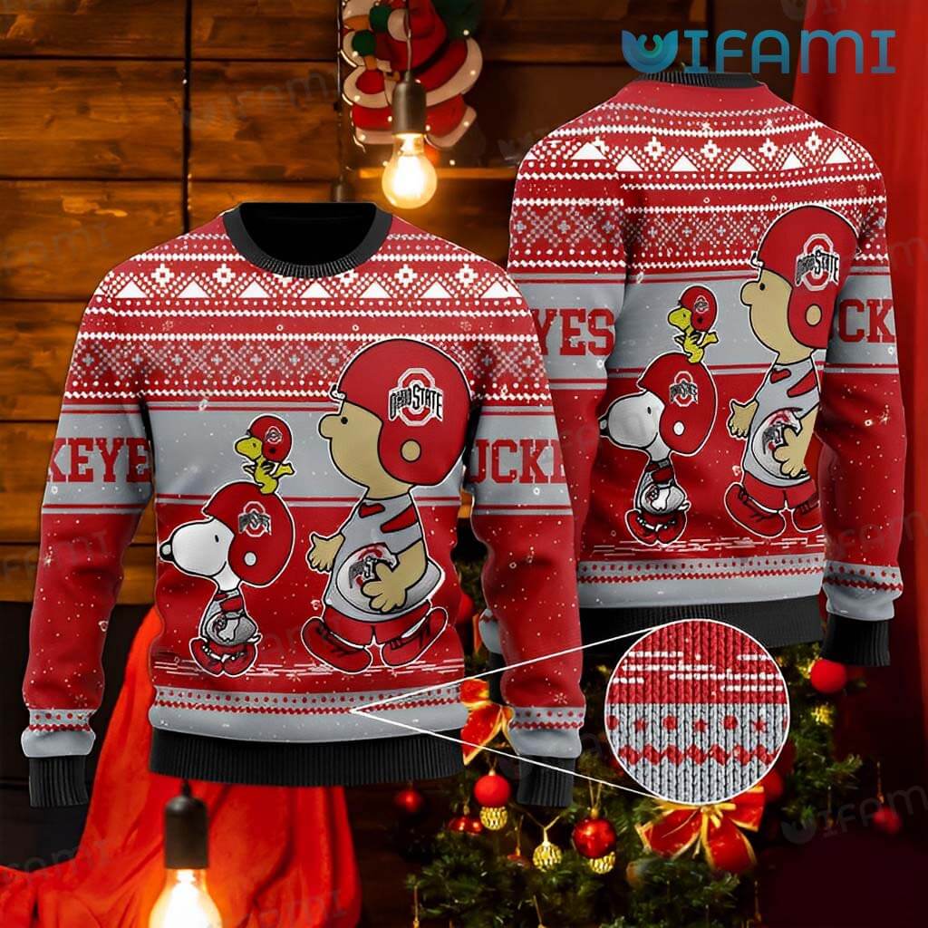 Introducing the Festive Ohio State Ugly Sweater