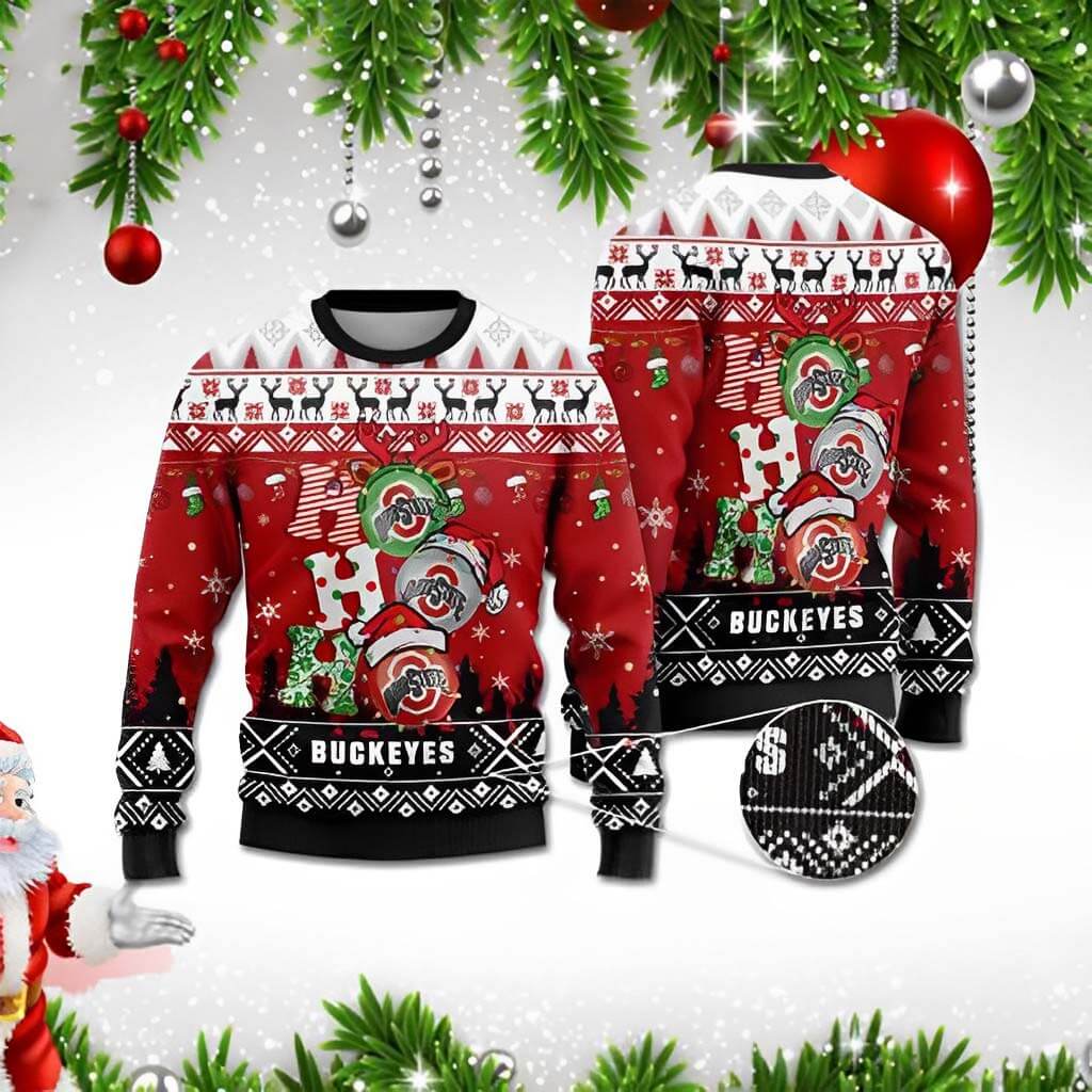 Experience Festive Ohio State Spirit with Ugly Sweaters