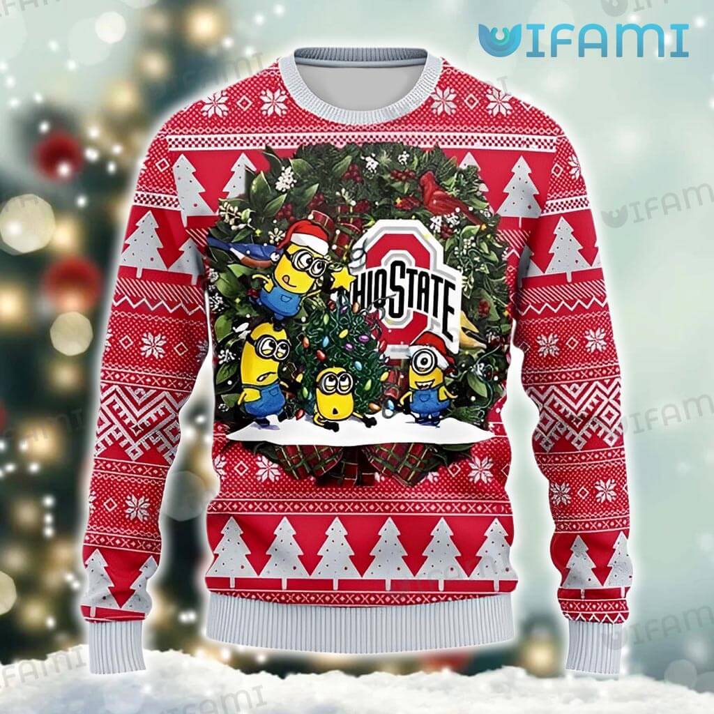 Get Festive with our Ugly Ohio State Minions Sweater!