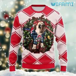 Ohio State Christmas Sweater Pug Candy Cane Ohio State Buckeyes Gift
