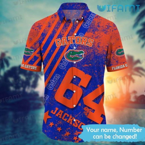 Personalized Gators Hawaiian Shirt Big Logo Star Florida Gators Gift