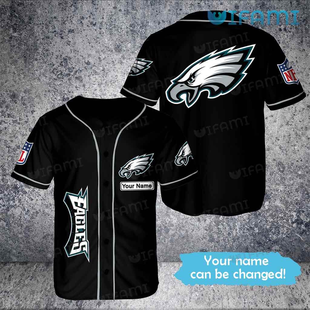 Philadelphia Eagles Baseball Jersey Black AOP Custom Eagles Gift -  Personalized Gifts: Family, Sports, Occasions, Trending