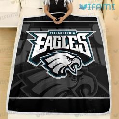 Philadelphia Eagles Blanket Black Logo Eagles Gift For Fans