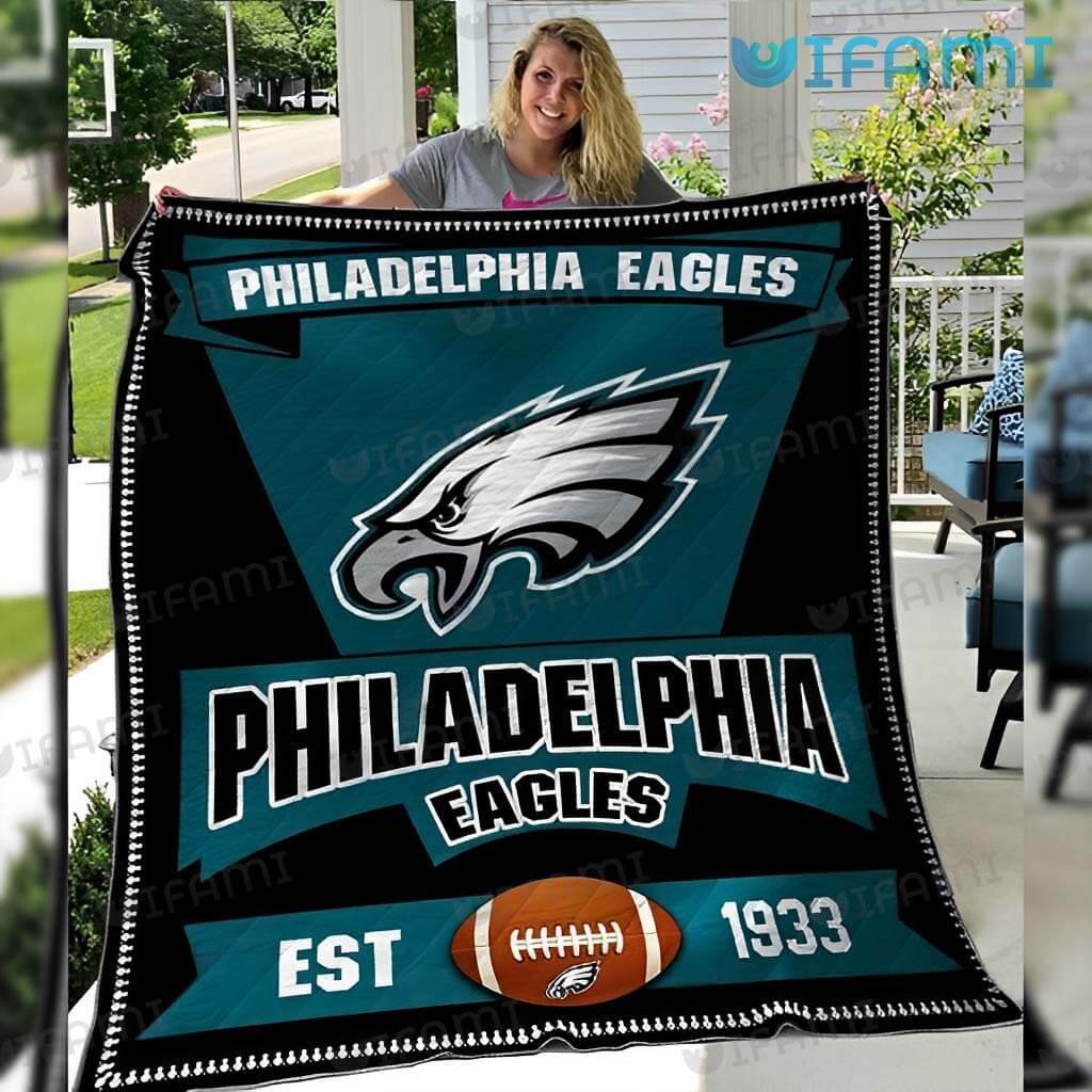 Philadelphia Eagles Blanket Football EST 1933 Eagles Gift