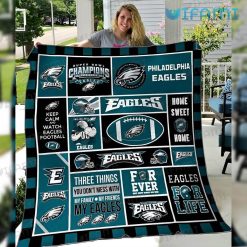 Philadelphia Eagles Blanket Three Things Family Friend Eagles Gift