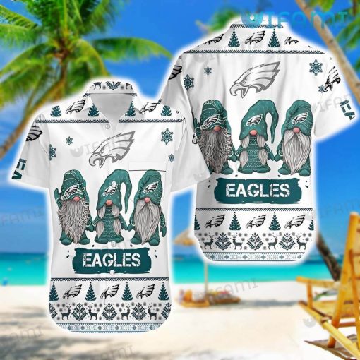Philadelphia Eagles Hawaiian Shirt Garden Gnome Xmas Philadelphia Eagles Gift